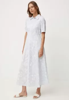 Sandro Ferrone rochie din bumbac maxi, evazati, SFS67XBDLINA imagine