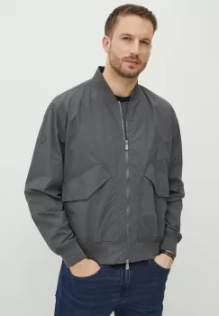 Save The Duck geaca bomber barbati, culoarea gri, de tranzitie imagine