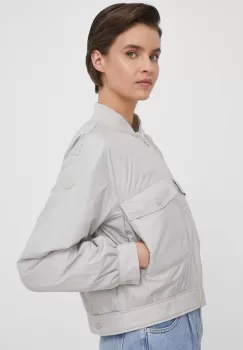 Save The Duck geaca femei, culoarea bej, de tranzitie imagine