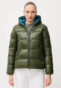 Save The Duck geaca LOIS culoarea verde, de iarna, D38090W.LOVE21 imagine