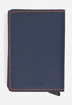 Secrid portofel culoarea albastru marin, Portfel Secrid Slimwallet Matte SM-Nightblue & Orange imagine