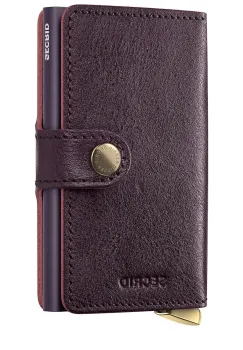 Secrid portofel de piele BASCO culoarea bordo imagine