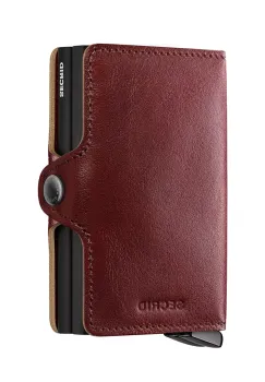 Secrid portofel de piele BASCO culoarea maro imagine