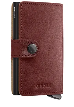 Secrid portofel de piele BASCO culoarea maro imagine