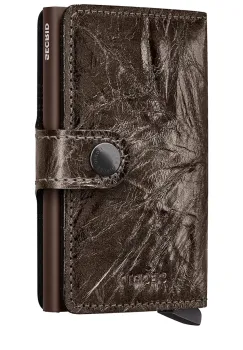 Secrid portofel de piele CRUNCH culoarea auriu, MCr-Gold imagine