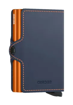 Secrid portofel de piele culoarea albastru marin, TM-Night Blue & Orange imagine
