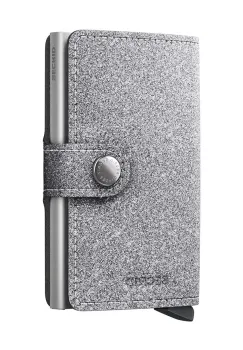 Secrid portofel de piele culoarea argintiu, M-Glitter Silver imagine