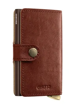 Secrid portofel de piele culoarea maro, MBc-Whiskey imagine