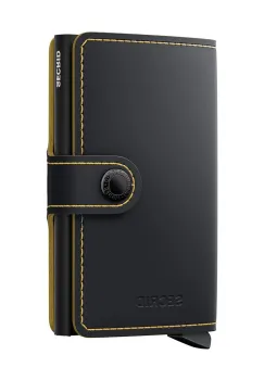 Secrid portofel de piele culoarea negru, MM-Black & Ochre imagine