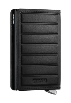 Secrid portofel de piele culoarea negru, SEl-Black imagine