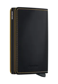 Secrid portofel de piele culoarea negru, SM-Black & Ochre imagine
