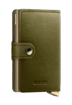Secrid portofel de piele culoarea verde, MDu-Olive imagine