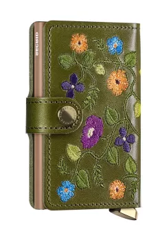 Secrid portofel de piele culoarea verde, MSt-Olive imagine