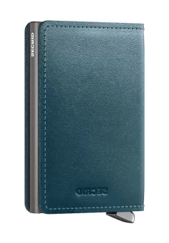 Secrid portofel de piele culoarea verde, SDu-Teal imagine