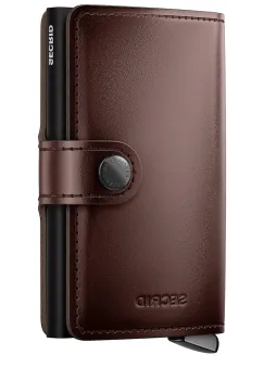 Secrid portofel de piele DUSK culoarea maro imagine