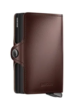 Secrid portofel de piele DUSK culoarea maro imagine