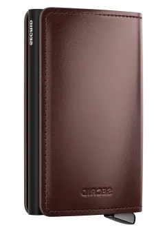 Secrid portofel de piele DUSK culoarea maro imagine