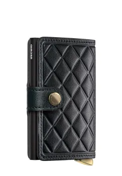 Secrid portofel de piele EMBOSS DIAMOND culoarea bordo imagine