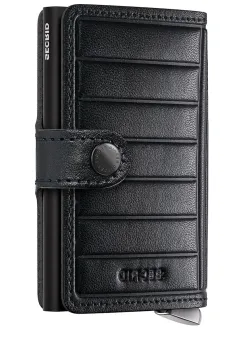 Secrid portofel de piele EMBOSS LINES culoarea negru imagine