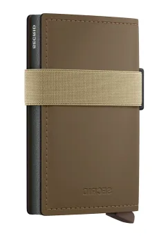 Secrid portofel de piele MATTE culoarea maro imagine