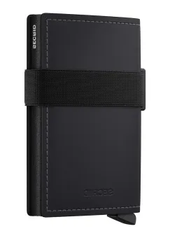 Secrid portofel de piele MATTE culoarea negru imagine