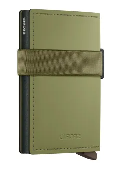 Secrid portofel de piele MATTE culoarea verde imagine