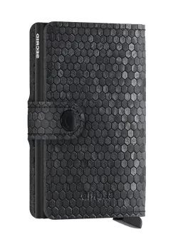 Secrid portofel de piele Miniwallet Hexagon Black culoarea negru imagine