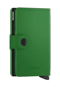 Secrid portofel de piele Miniwallet Matte Bright Green culoarea verde imagine