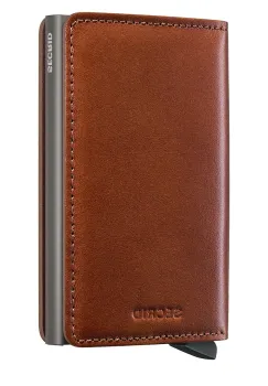 Secrid portofel de piele TEXANO culoarea maro imagine