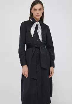 Seidensticker rochie culoarea negru, mini, drept imagine