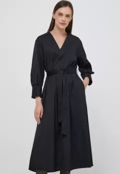 Seidensticker rochie culoarea negru, mini, evazati imagine