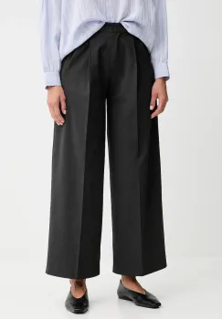 Sessun pantaloni culoarea gri, lat, medium waist, 25107014 imagine