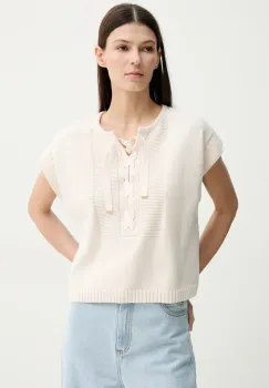 Sessun pulover femei, culoarea bej, 25209021 imagine