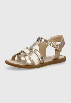 Shoo Pom sandale copii SOLAR BUCKLE culoarea bej imagine
