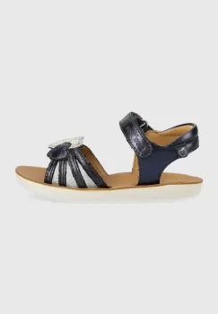 Shoo Pom sandale din piele pentru copii culoarea albastru marin imagine