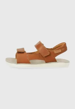 Shoo Pom sandale din piele pentru copii culoarea maro imagine