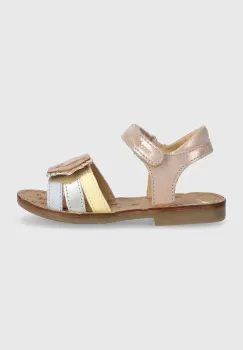Shoo Pom sandale din piele pentru copii culoarea roz imagine