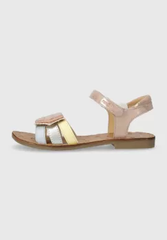 Shoo Pom sandale din piele pentru copii culoarea roz imagine