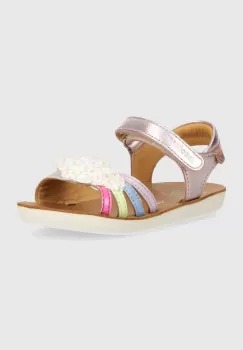 Shoo Pom sandale din piele pentru copii GOA MULTI culoarea roz imagine