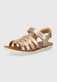 Shoo Pom sandale din piele pentru copii GOA SPART culoarea portocaliu imagine