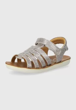Shoo Pom sandale din piele pentru copii GOA SPART culoarea roz imagine