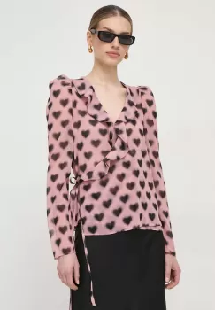 Silvian Heach bluza femei, culoarea roz, modelator imagine