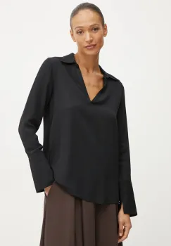 Silvian Heach bluza REUTER femei, culoarea negru, neted, GPA24288BL imagine