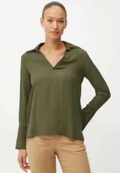Silvian Heach bluza REUTER femei, culoarea verde, neted, GPA24288BL imagine
