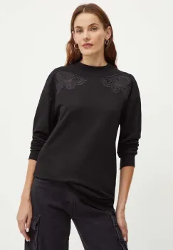 Silvian Heach bluza TERLEKI femei, culoarea negru, cu imprimeu, GPA24265FE imagine