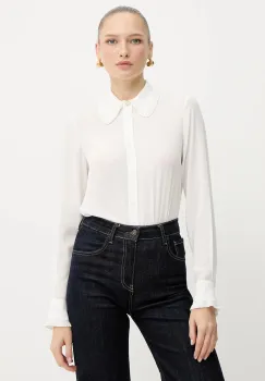 Silvian Heach camasa BISSIGA culoarea alb, cu guler clasic, regular, GPA25134CA imagine