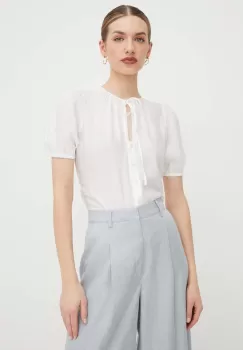 Silvian Heach camasa femei, culoarea bej, regular imagine