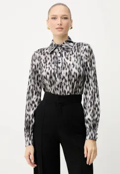 Silvian Heach camasa HUMMELS culoarea negru, cu guler clasic, regular, GPA25416CA imagine