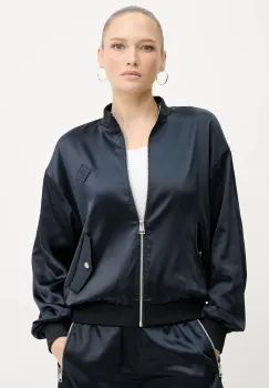 Silvian Heach geaca bomber AGUS culoarea bleumarin, de tranzitie, oversize, GPA25169GB imagine