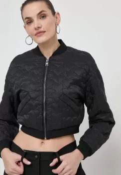 Silvian Heach geaca femei, culoarea negru, de tranzitie, oversize imagine